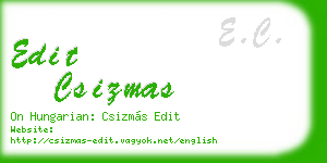 edit csizmas business card